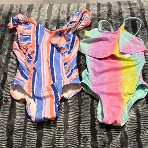 Colorful Striped and Rainbow Swimsuits